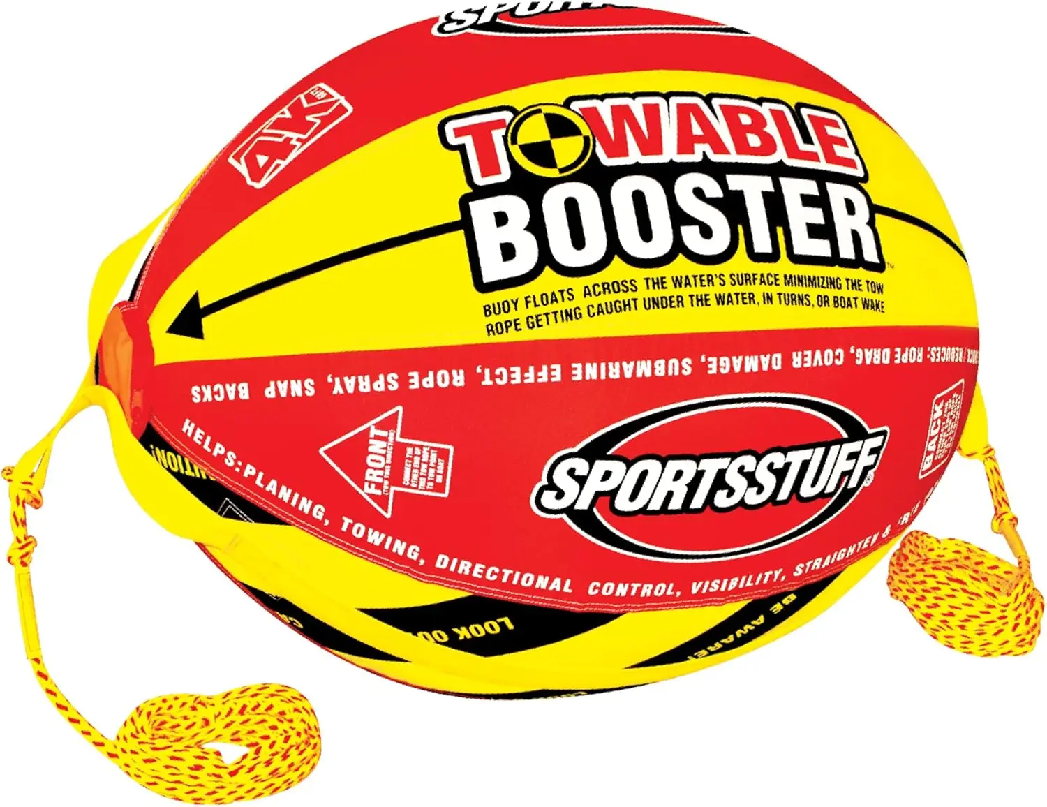 

Booster Towable Tube Ball Towable Rope for Lift and Visibility 60 ft Rope with 4 100 lb Break Strength