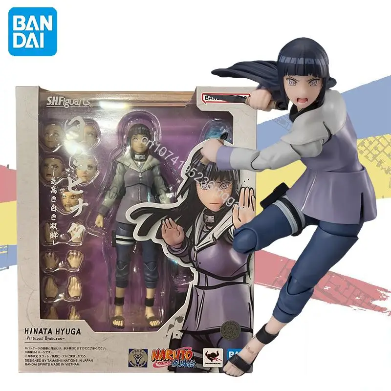 

In stock Bandai NARUTO Shippuden S.H.Figuarts HINATA HYUGA-Virtual Byakugan About 13.5 cm Anime Action Figures Model Toys Gift