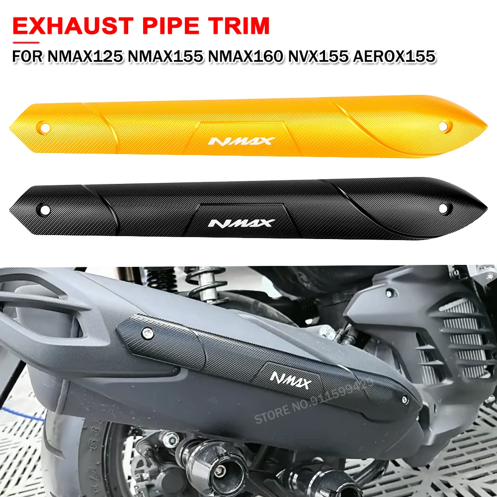 

Motorcycle Exhaust Pipe Trim For Yamaha NMAX125 NMAX155 NMAX160 TURBO/NEO NVX155 Aerox155 ﻿Exhaust Heat Dhield Protector Guard