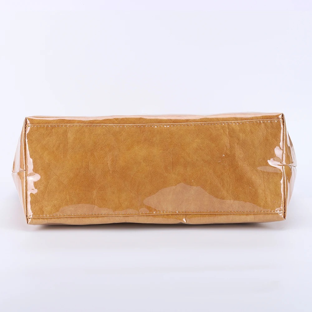 

PVC Dupont Paper Tote Handbag Transparent Shoulder Bag Letters Print Carry Top-Handle Bags Women Shopping Clear Plastic Handbag