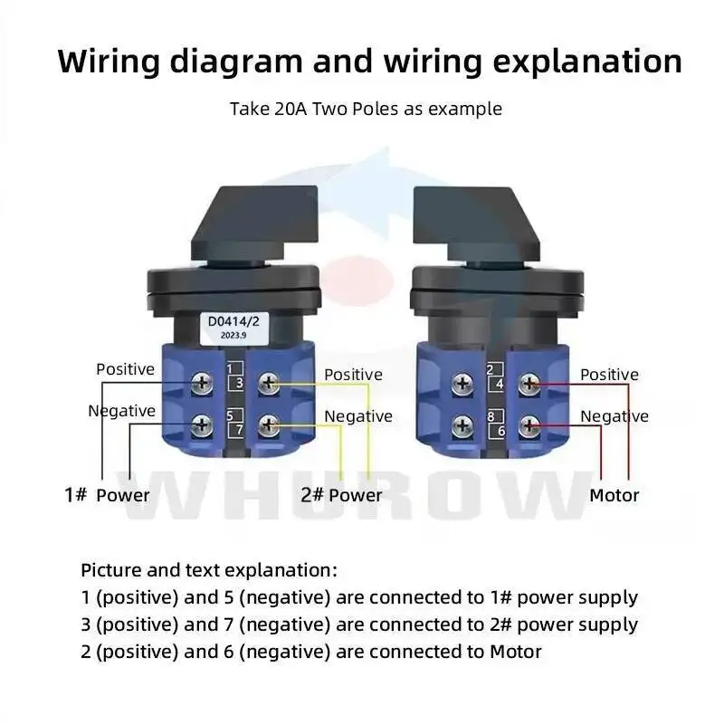 Cam Switch Push Button 3P Box Emergency Stop OFF-ON Silver Contact Start Stop Power Control Waterproof Enclosure - view 2