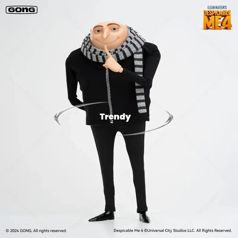【Spot Goederen】Originele GONG Despicable Me 4 Gru 1/8 Anime Beeldje Gezamenlijke Action Figure Model Desktop Decor