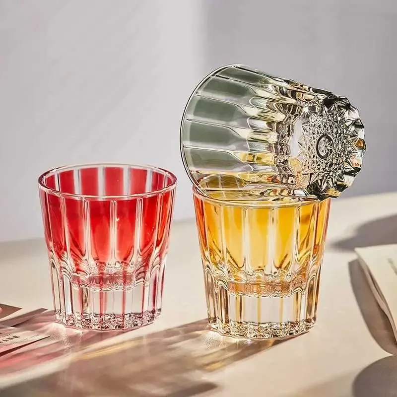 Whiskey Tumbler Ins Starry Wine Glass High ValueHiseman Colorful Crystal Glass Cup