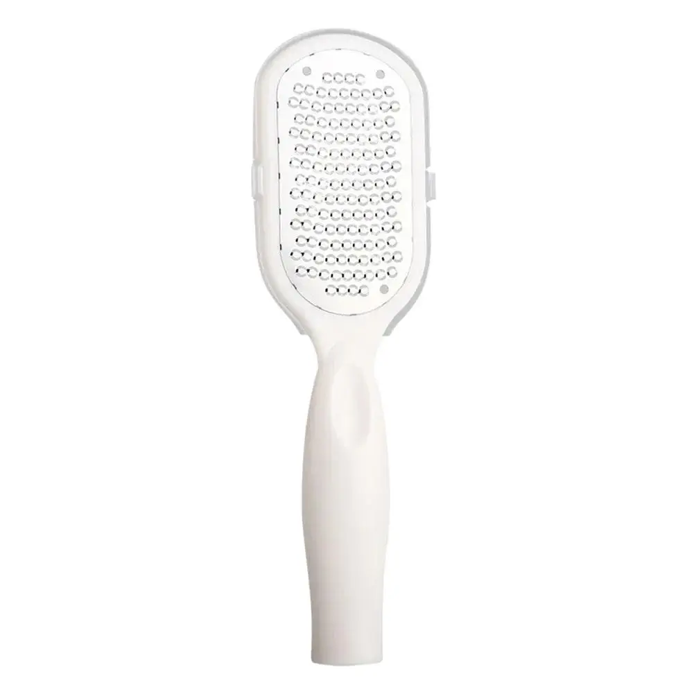 Aço inoxidável portátil Foot Scrubber, Pedicure Rasp, Foot File, removedor de calos, pele morta, raspador para cuidados úmidos e secos, M2m1