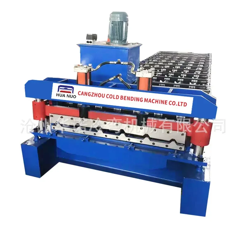 Deposit-Automatic 840 single-layer tile pressing machine equipment Cold bending machine Color steel tile pressing machine