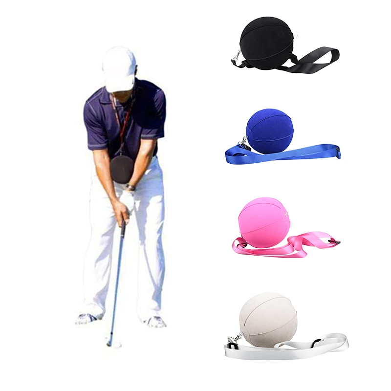 Golf Intelligent Impact Ball Golf Swing Trainer Aid Practice Posture Correction Adjustable Arm Motion Guide For Golfers