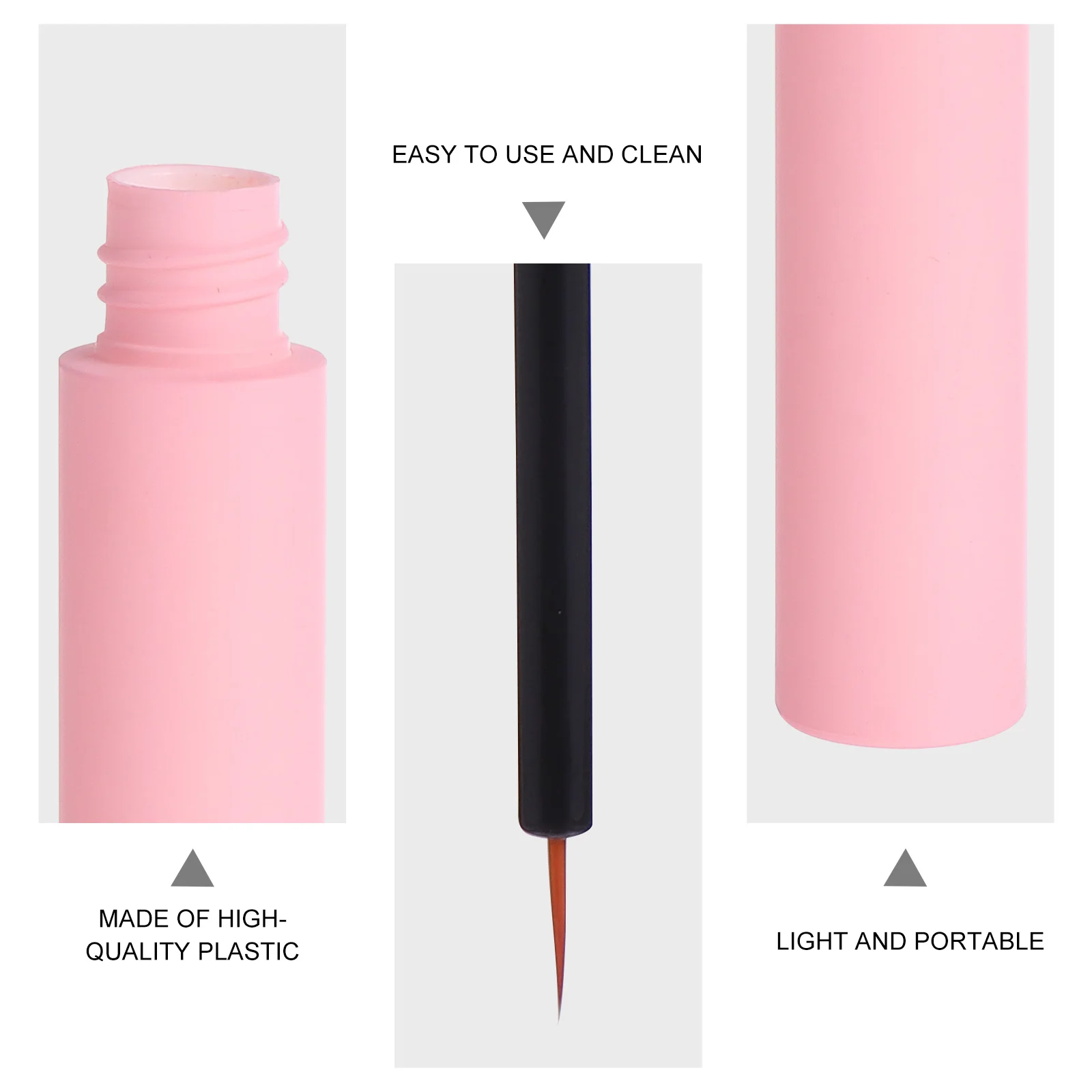 10 szt. Puste pojemniki na eyeliner, przenośne pojemniki na tusz do rzęs, do przechowywania kremu do rzęs, wielokrotnego użytku, narzędzia do makijażu