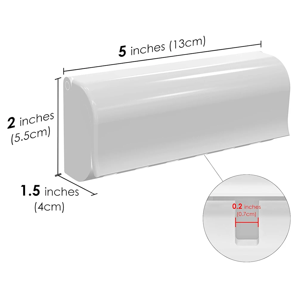 1 For Household 6-Tooth Brush Hook, Wall-Mounted Plastic Toothbrush Holder, Suitable For Bathroom, Rv, Cabinet Storage, White image 6