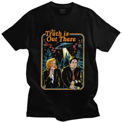 Retro T Shirt The X Files Alien Tshirt Men The Truth Is Out There Tops Classic Film Graphic Tshirts Unisex Tee Ropa Hombre