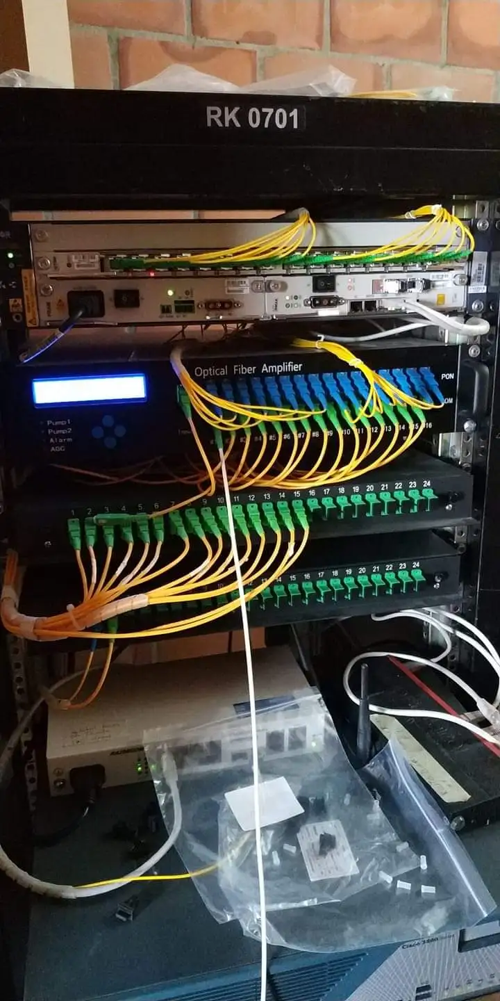 

16-Port EDFA Optical Fiber Amplifier 19db to 24db APC-SC to UPC 1550nm for CATV