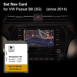 for VW Passat B8 (3G) from 2014 Sat Nav 32GB Map Navigation Spain UK EU Poland Car SD Card