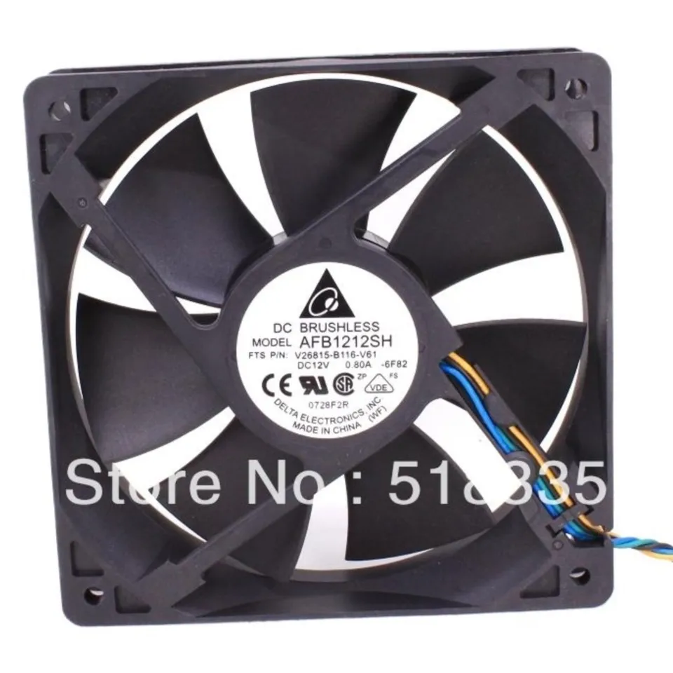 ファンドーです。 Pcファン120 12v,デルタafb1212sh 1225 12025 120*120 * 25mm用,冷却