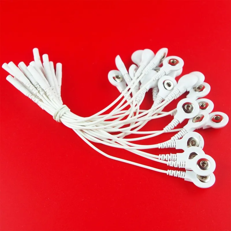 4pcs/lot Electrode Tens Wire Unit Adapter Connection Leads Wires