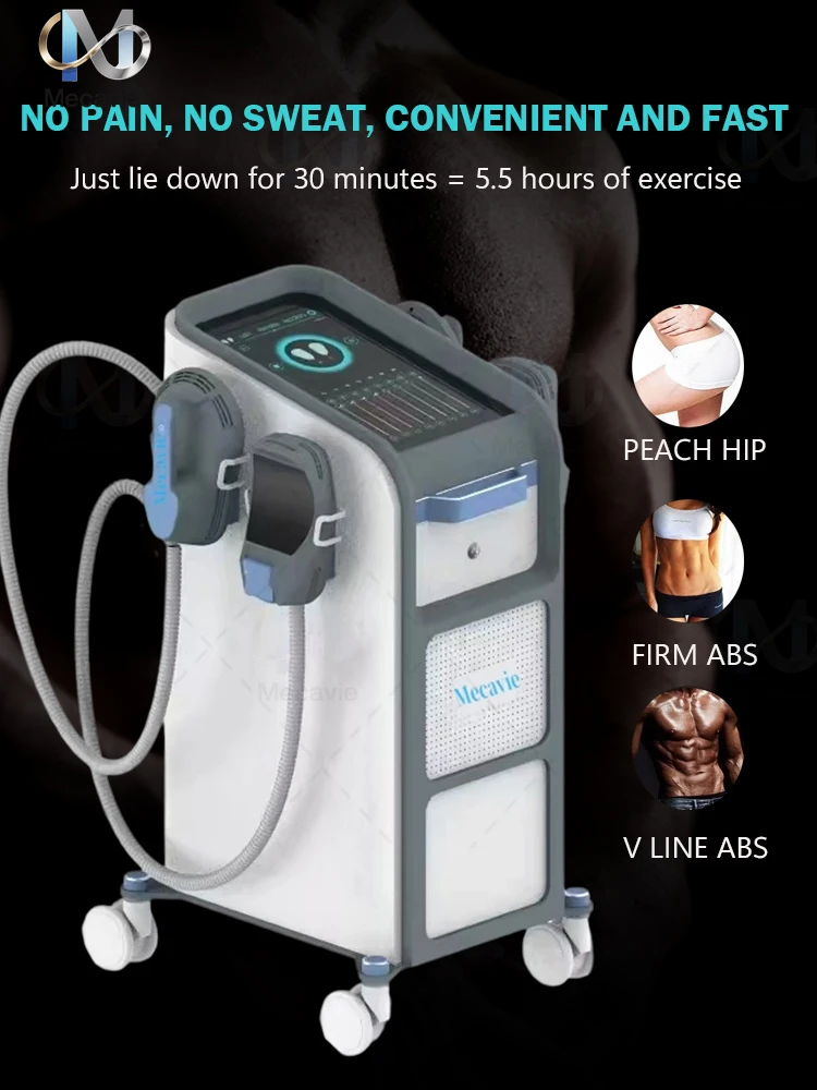 2026 Muscle Stimulator Salons NEO Technology High Power 2/4 /5 Handles Cushion  Fat Reduction Slimming Shap RF Weight Loss
