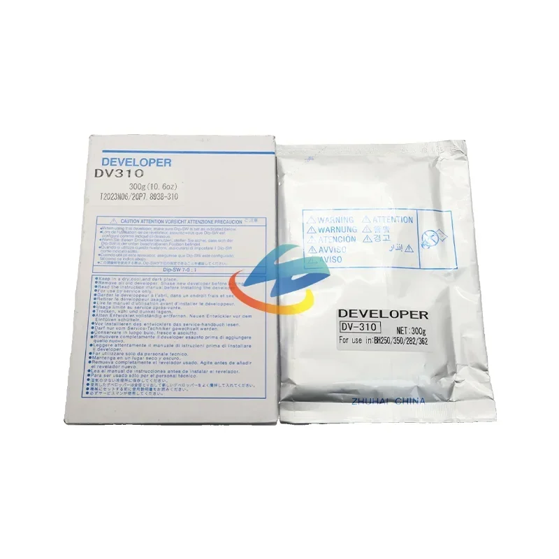 1PCS DV310 Developer Powder Compatible for Konica Minolta Bizhub BH250 350 282 362 250 200 BK/300g High Quality Developer