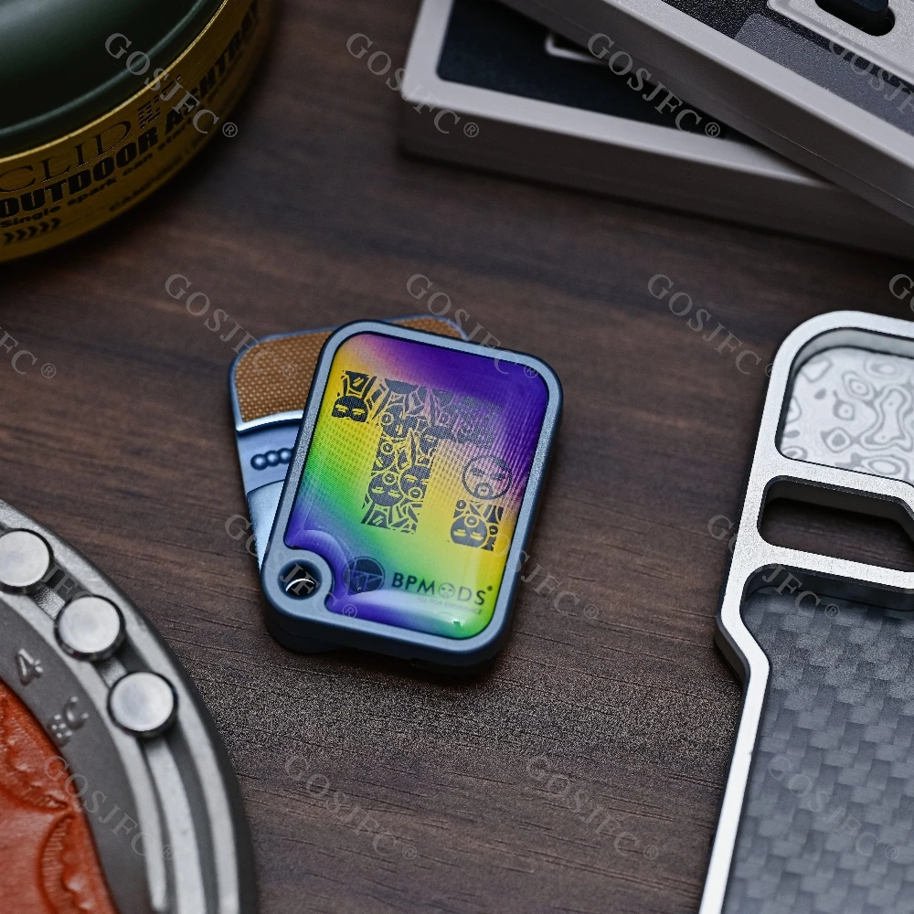 BPMODS EDC ป้ายราคา ไทเทเนียม บลู ของเล่นสไลด์แบบกลไกหลากสี บรรเทาความเครียด ลดความวิตกกังวล EDC ฟิดเจ็ตสปินเนอร์