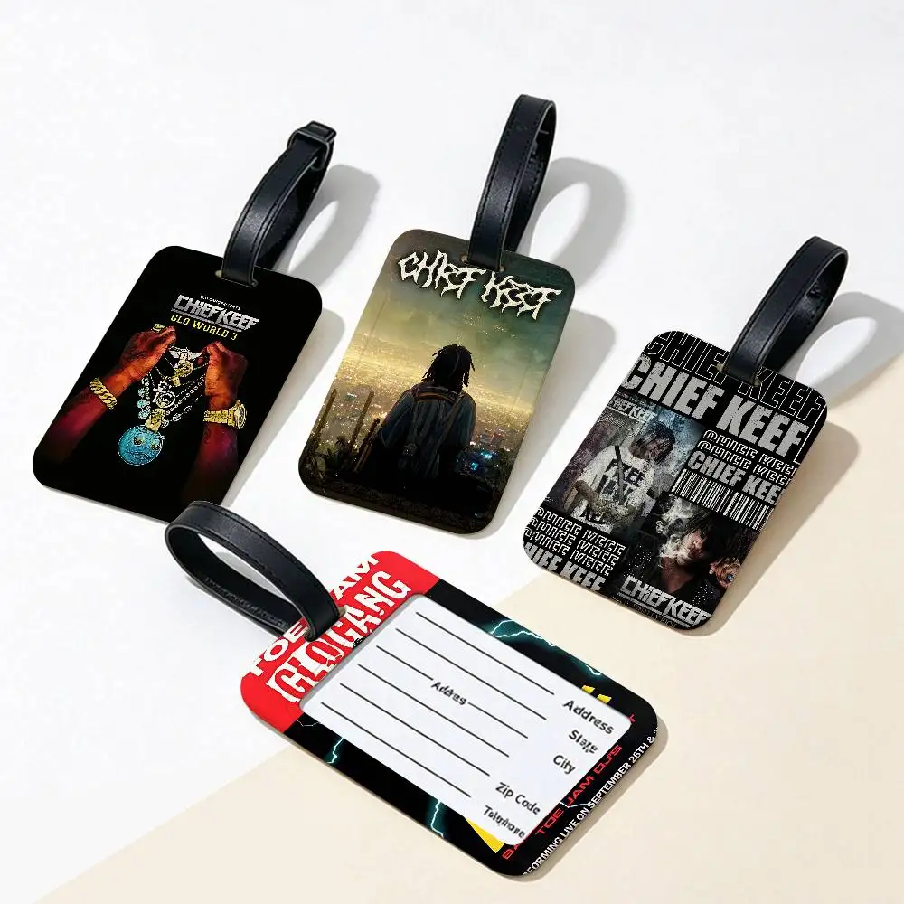 C-Chief K-Keef Lightweight Anti lost PVC Luggage Tag Removable Info Card Sleeve Backpack Travel Accessory