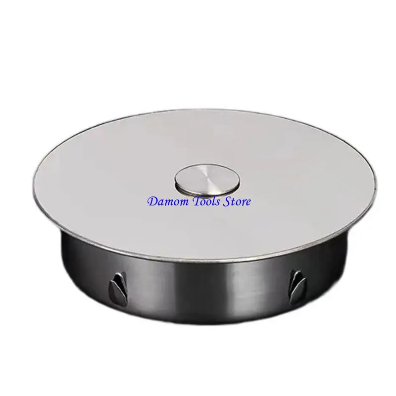 57BE Steel Sink Drain Cover Not Odor Clog Easy Cap Universal Pipe Seal Cover Multiple Size Easy Installation For PVC Pipe