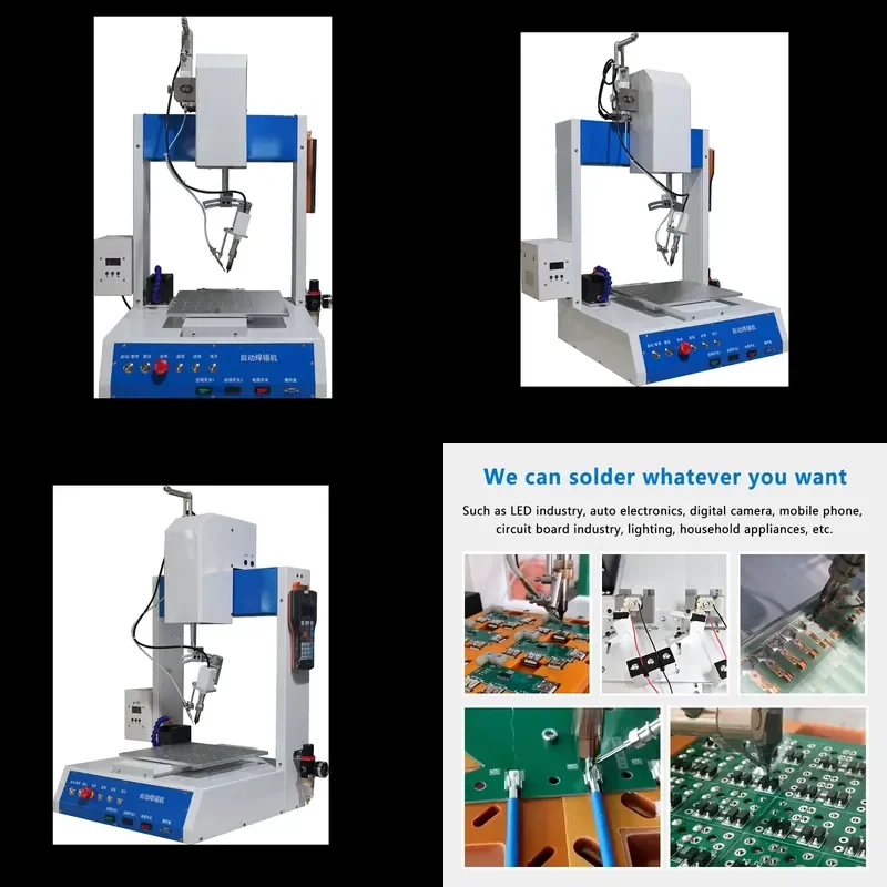 Desktop Efficient Welding Robot PCB Board Automatic Welding Machine with R Rotary Shaft Mode 441r for Industrial Use
