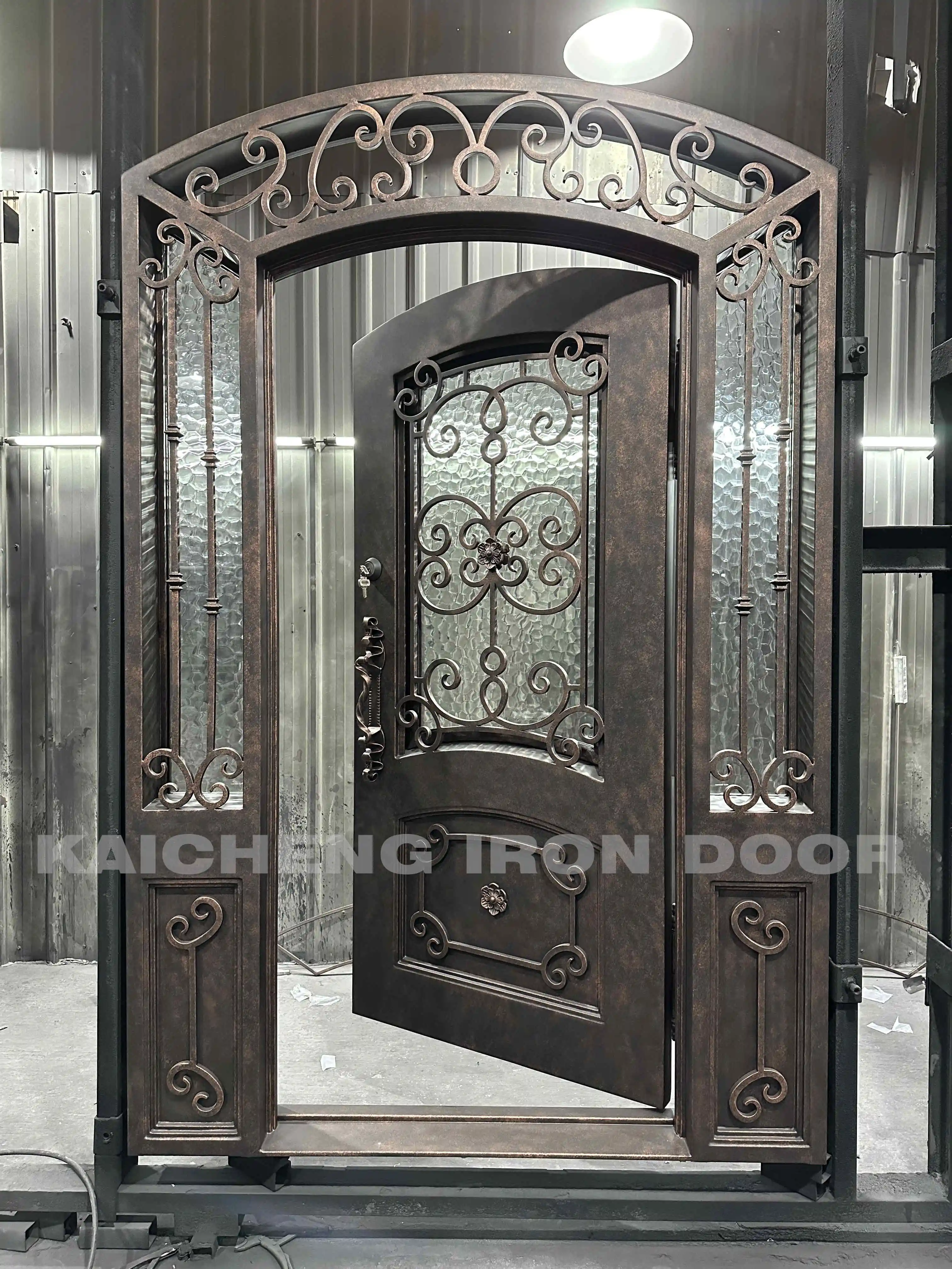 Modern Iron Door Designs French Exterior Double Glass Wrought Iron Doors For Home Ues