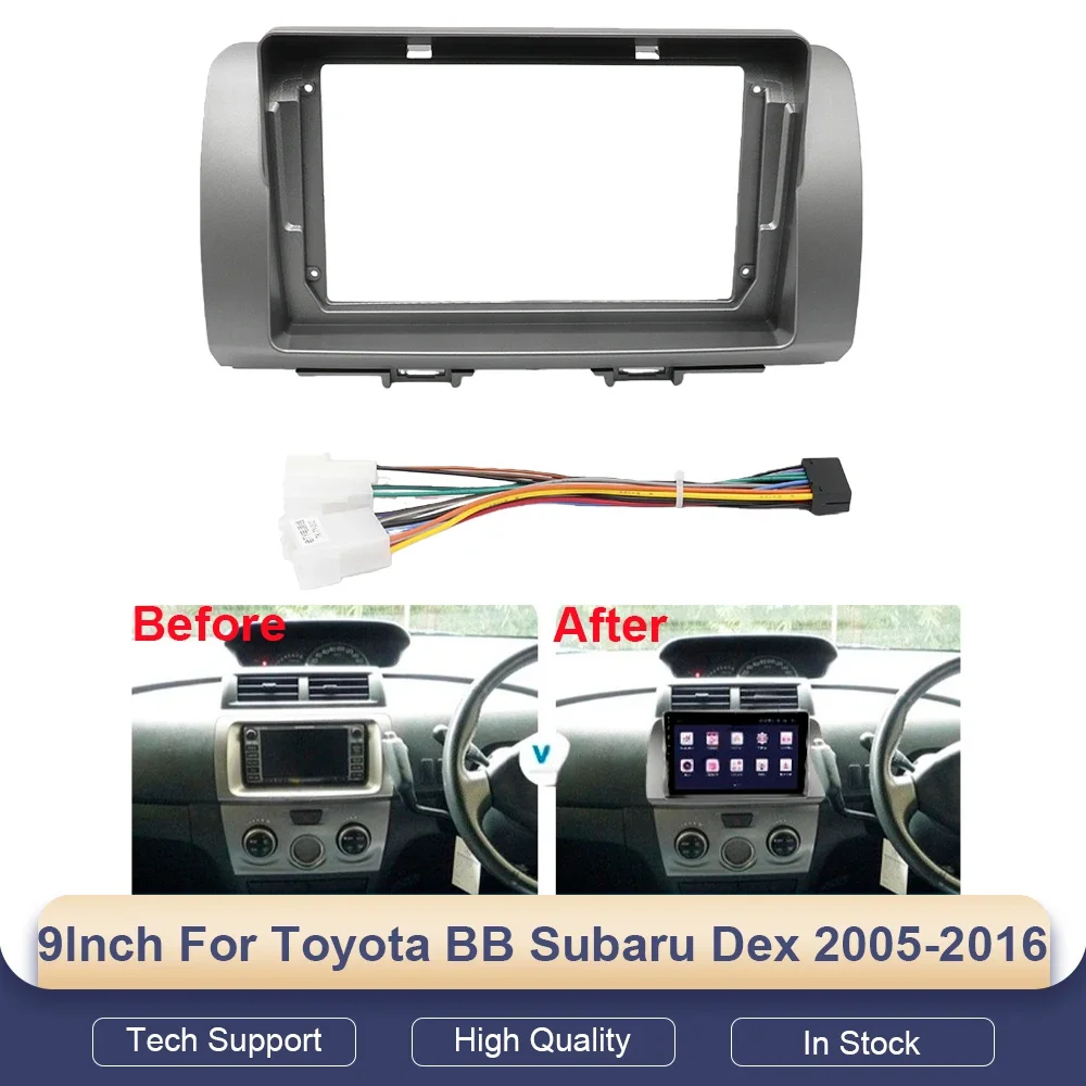 

9 Inch Car Frame Fascia Adapter For Toyota BB Subaru Dex Daihatsu Coo Materia Android Radio Dash Fitting Panel Kit 2005-2016