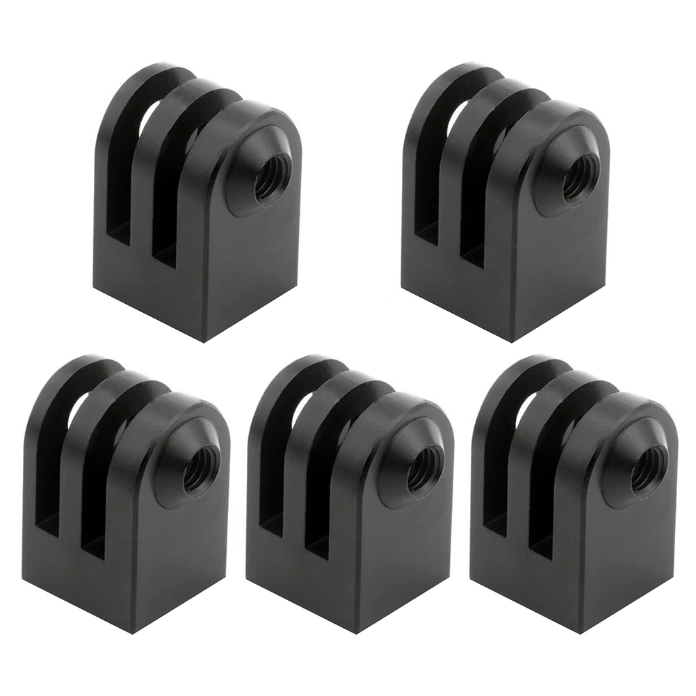 5 szt. Adapterów do mini statywu ze stopu aluminium z gwintem 1/4 cala, adapter mocujący do statywu kamery do GoPro Hero, DJI Osmo Action i akcesoriów do kamer.