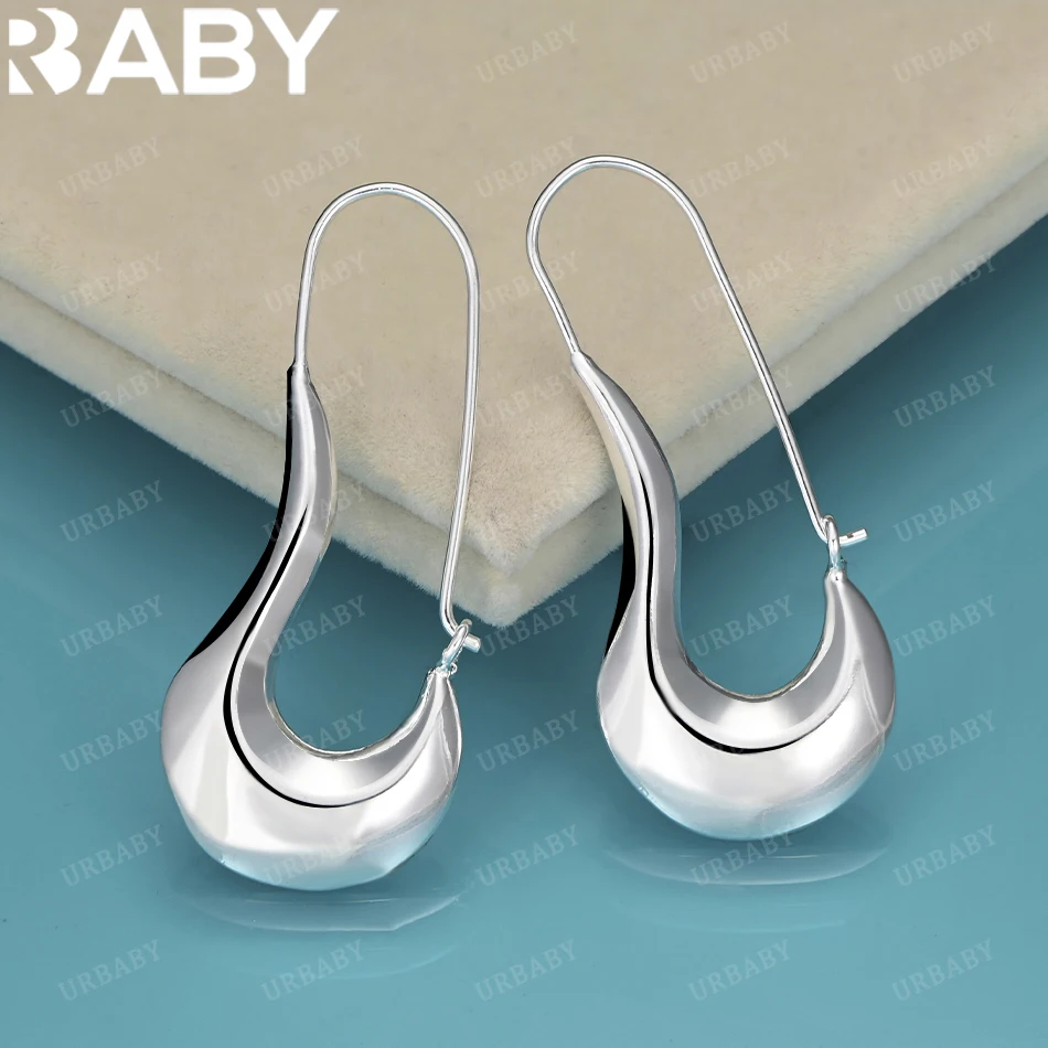 

URBABY 925 Sterling Silver Earrings Pin Hoop Earrings For Women Fashion Charm Trend Party Charm And Daily Wear