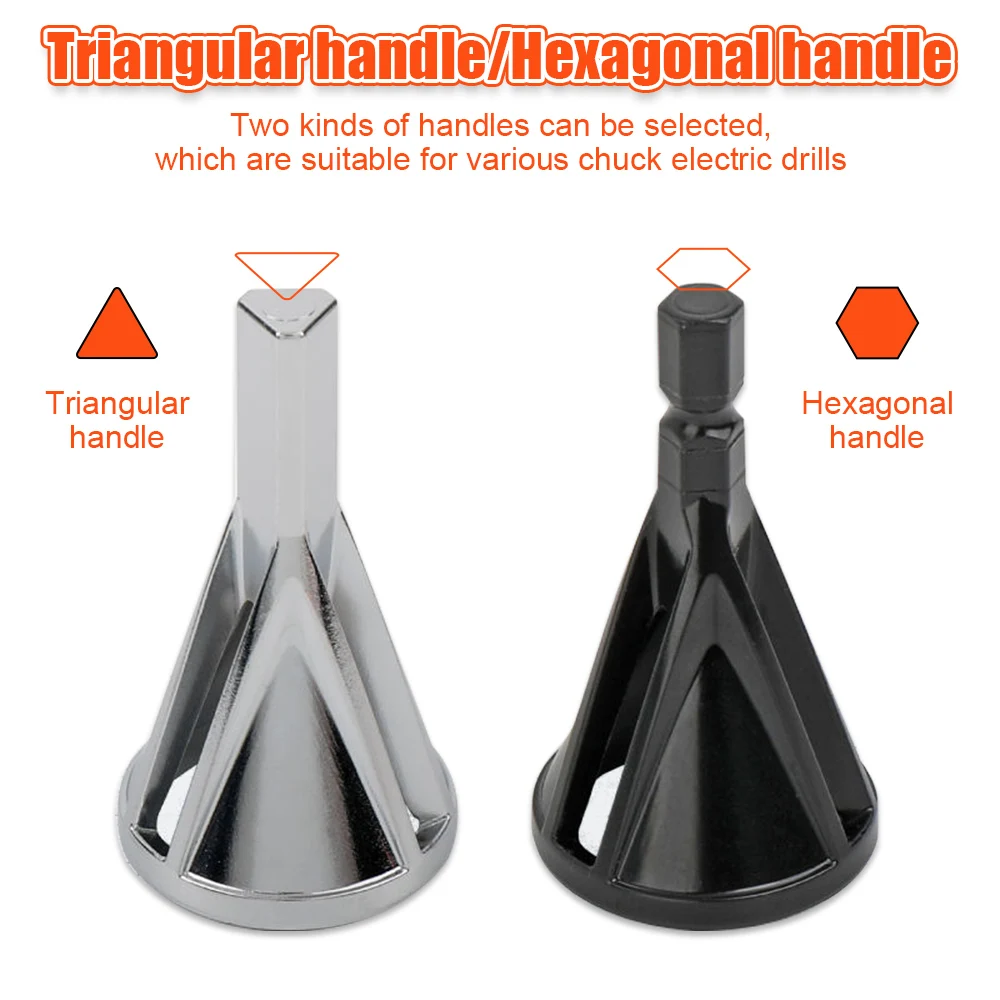 1/2Pcs Entgraten Externe Fase Werkzeug Edelstahl Entfernen Entgraten Werkzeug für Metall Schraube Schnelle Entfernen Bohren Zubehör