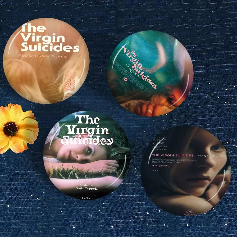 Classic Sofia Coppola Movie The Virgin Suicides Film Creative Pins Funny Round Snap-in Brooch Badge Backpack Hat Accessories