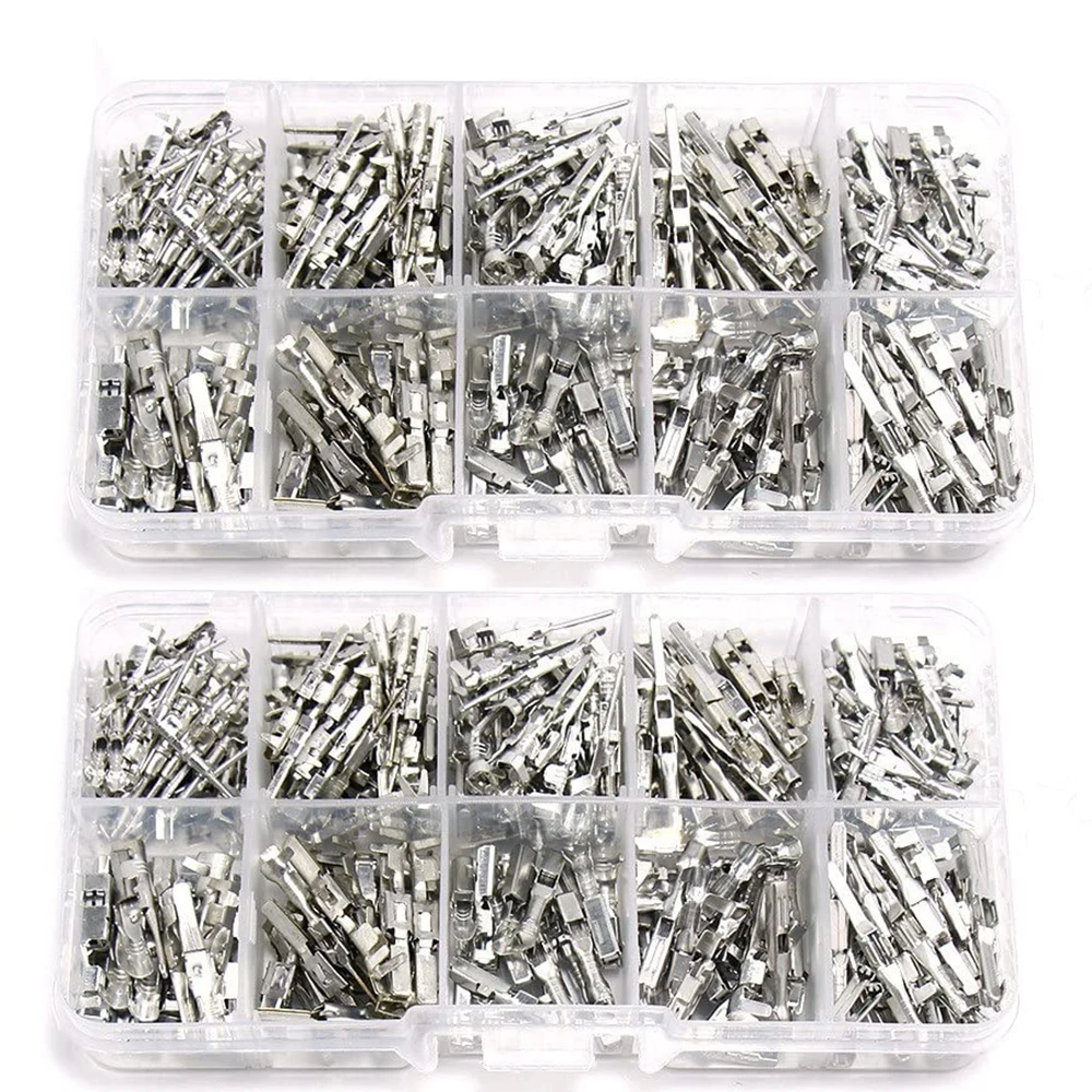 

290pcs Flat plugs Cable Lugs Cable Lugs-sortiment Connectors Crimp Pins Car Electric Wire Connector Terminal Set For Cars