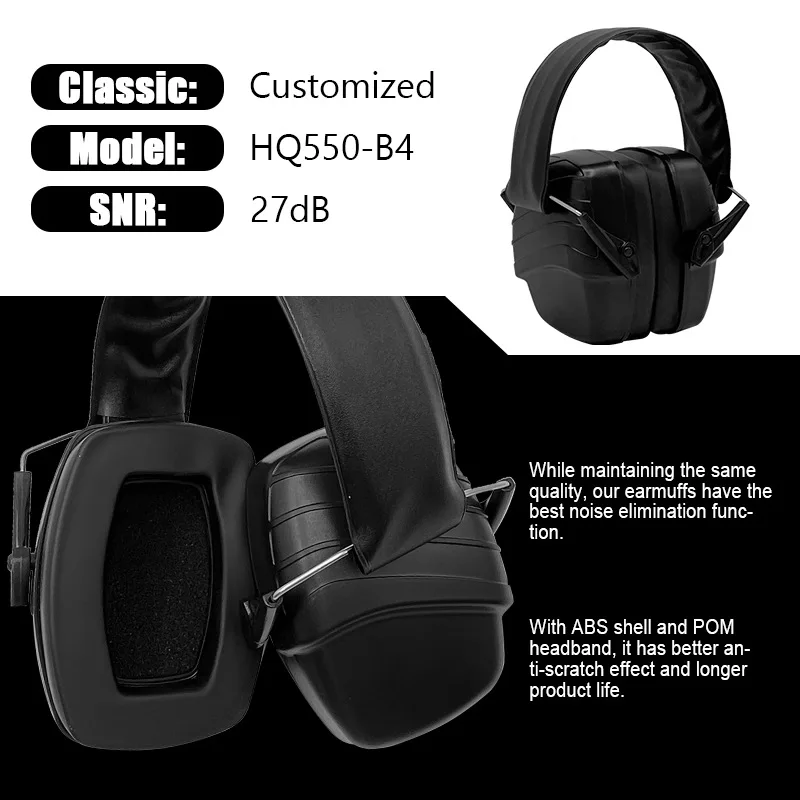 Large Cup Thickened Protective Noise Reduction Earmuffs Labor Protection Logging Mowing Sound Insulation Earphones