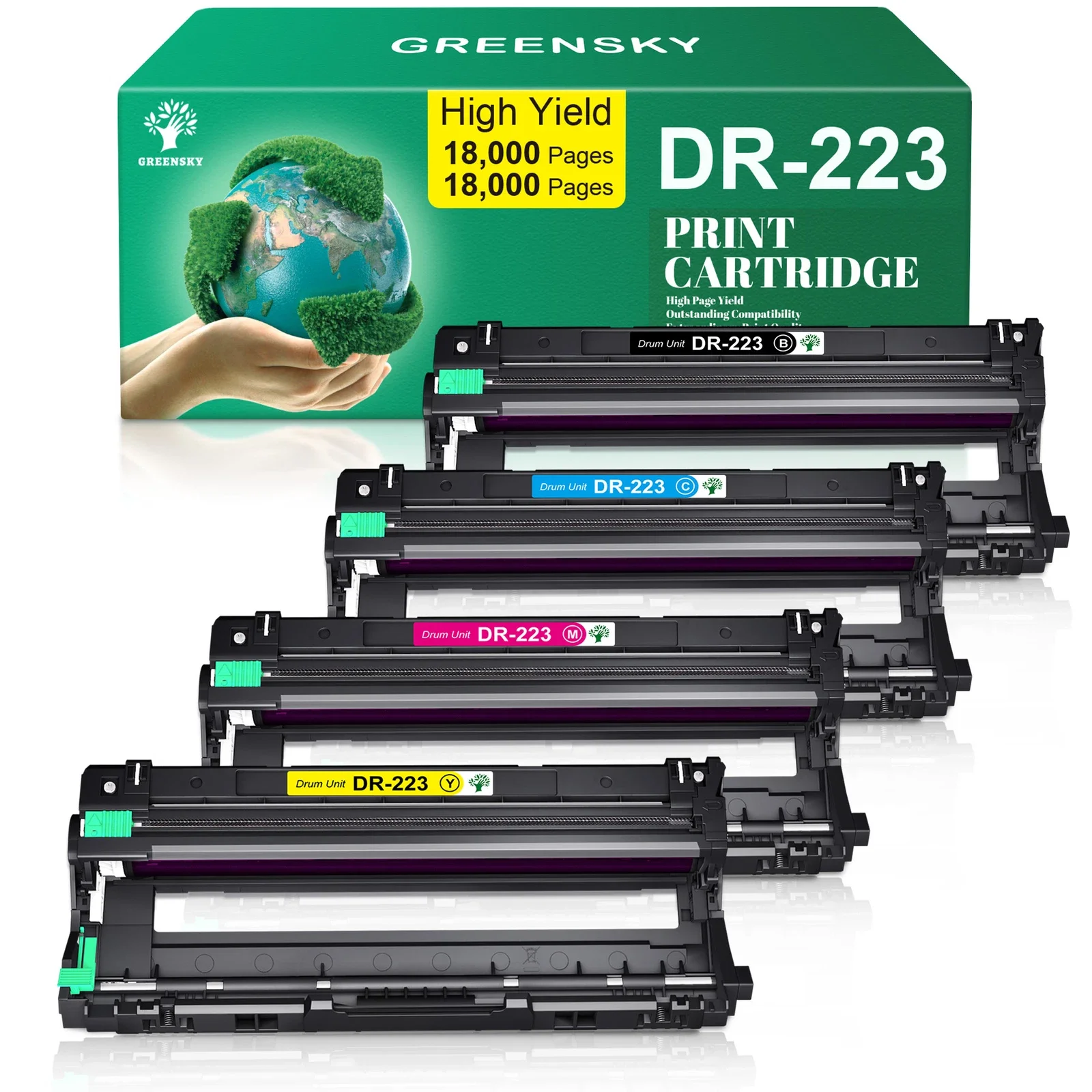 

4x DR223 Drum Unit TN227 Toner HL-L3270CDW HL-L3210CW