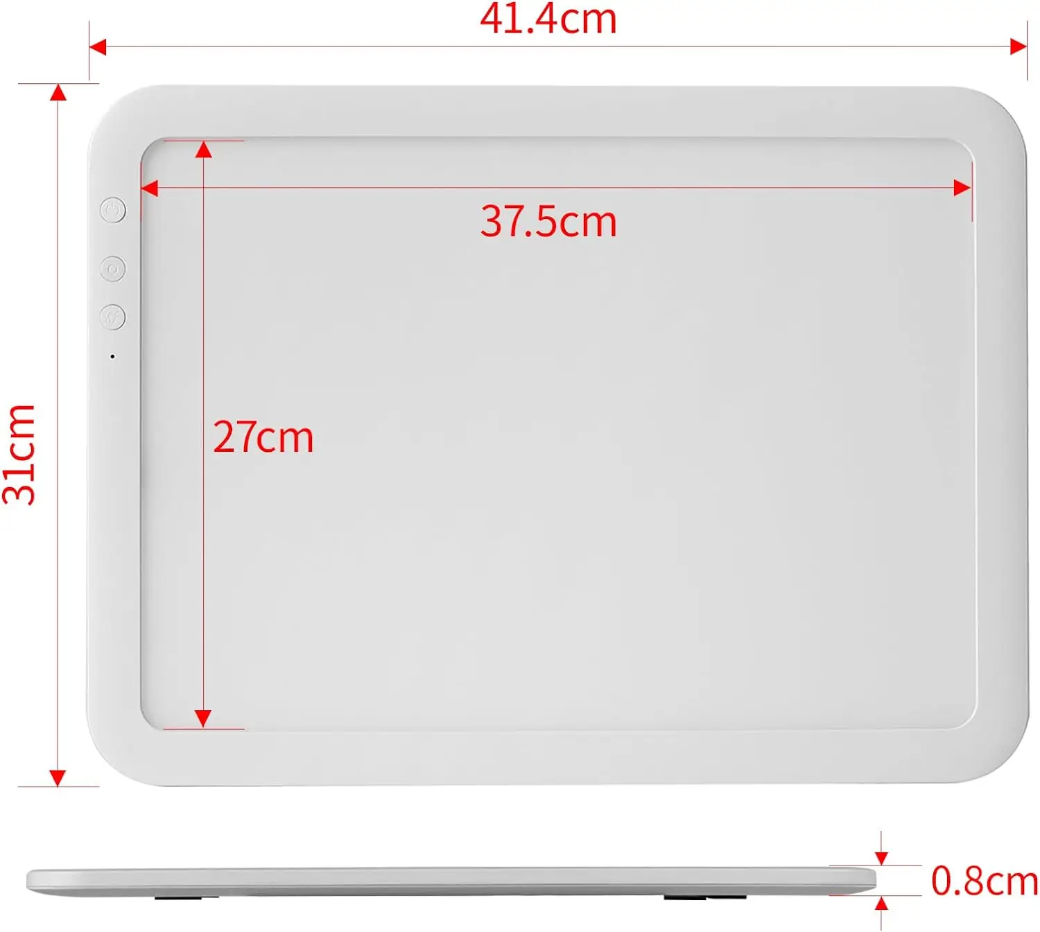 A3 Rechargeable Led Super Bright Light Pad Powered by 3500mAh Lithium Battery for Cricut Weeding Vinyl Tool，Diamond Painting