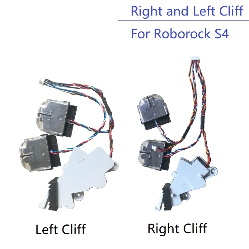 New Vacuum Cleaner Accessories Right Cliff Left Cliff Front Bumper for Roborock S4 Robot Vacuum Cleaner Spare Parts Cliff