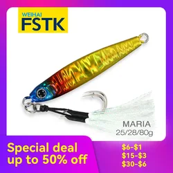 【Oferta specjalna】 FSTK Metal Jig Shore Jigging 28G30G Bass Spoon Przynęta na ryby Przynęta na ryby Twarda przynęta Przynęta na pstrągi Przynęty słonowodne