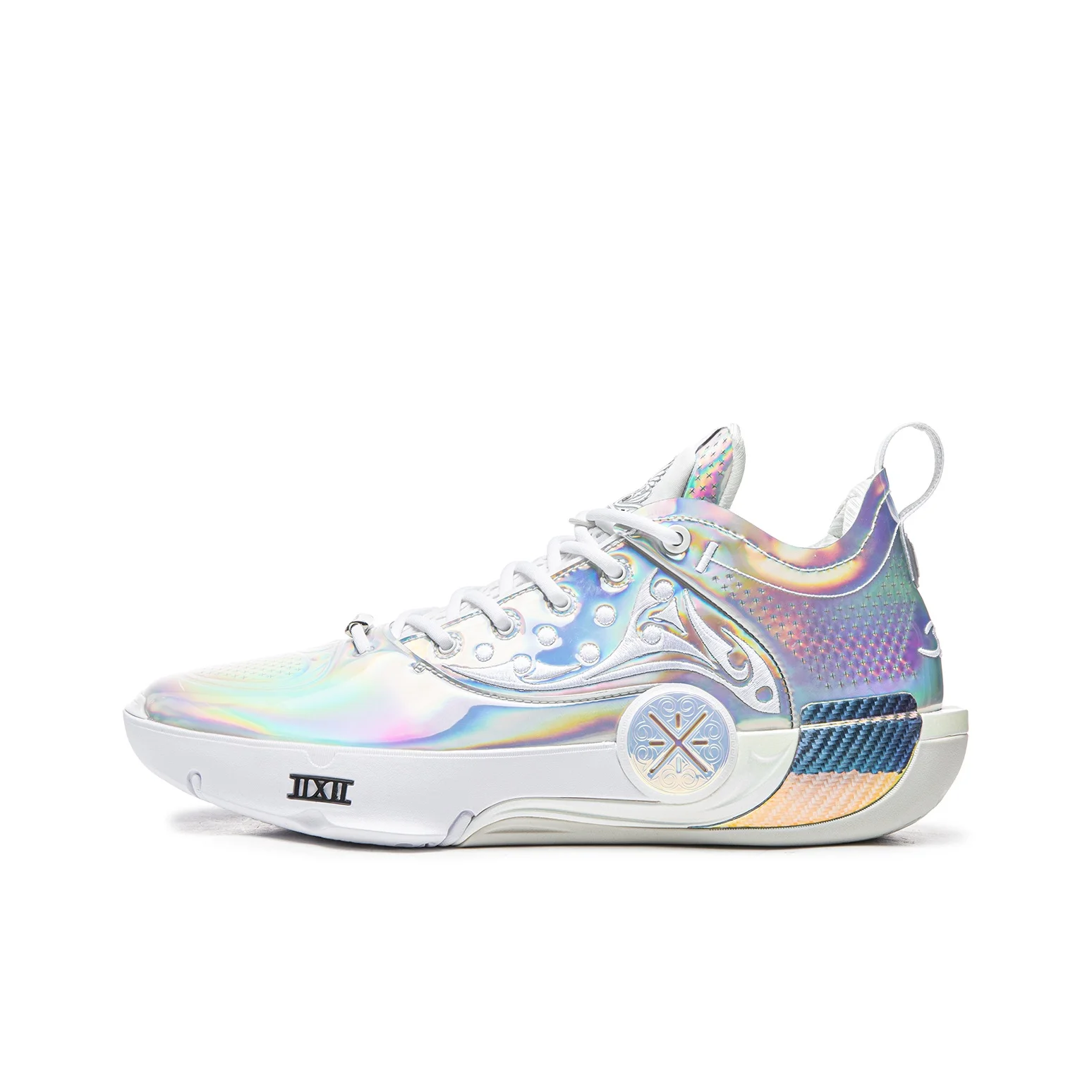 Li Ning WOW12 Performance Basketball Shoes Men's Silver ABAV013-22