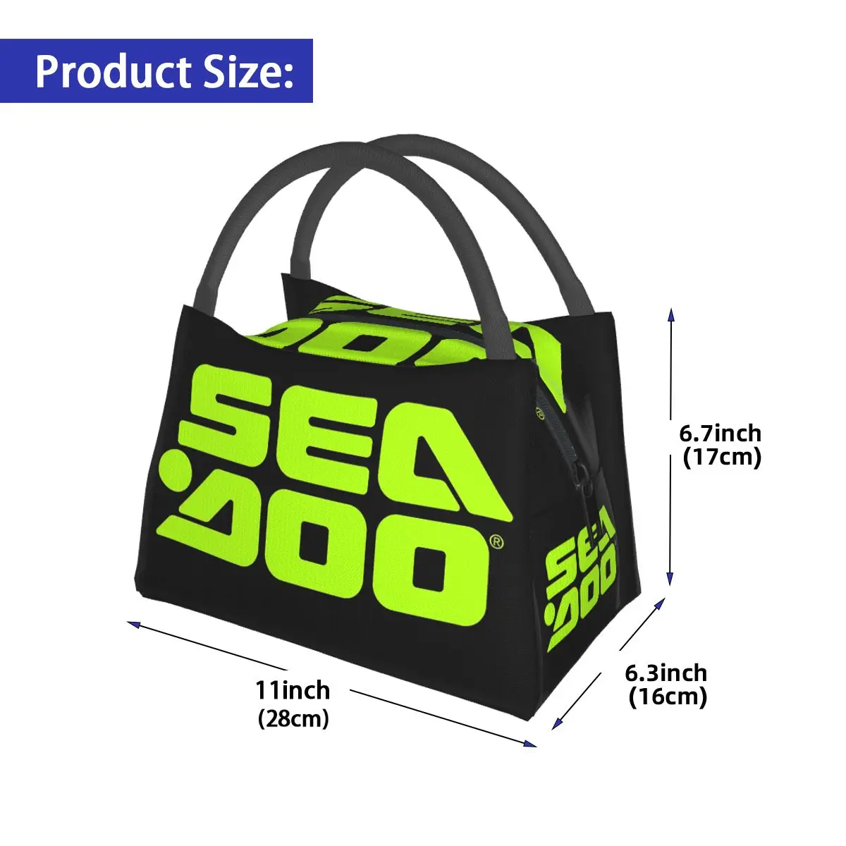 Sea Doo Team Rxt Brt Marine Insulated Lunch Bag for Women Bento Storage Food Boxes Container Cooler Thermal Lunch Box Tote