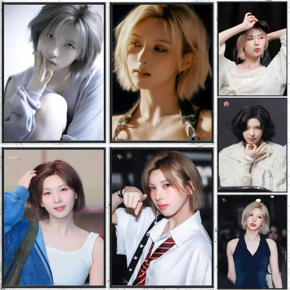 K-pop Idol Bae Poster Self-Adhesive Waterproof Wall Stickers, Coffee Bar Home Wall Decor