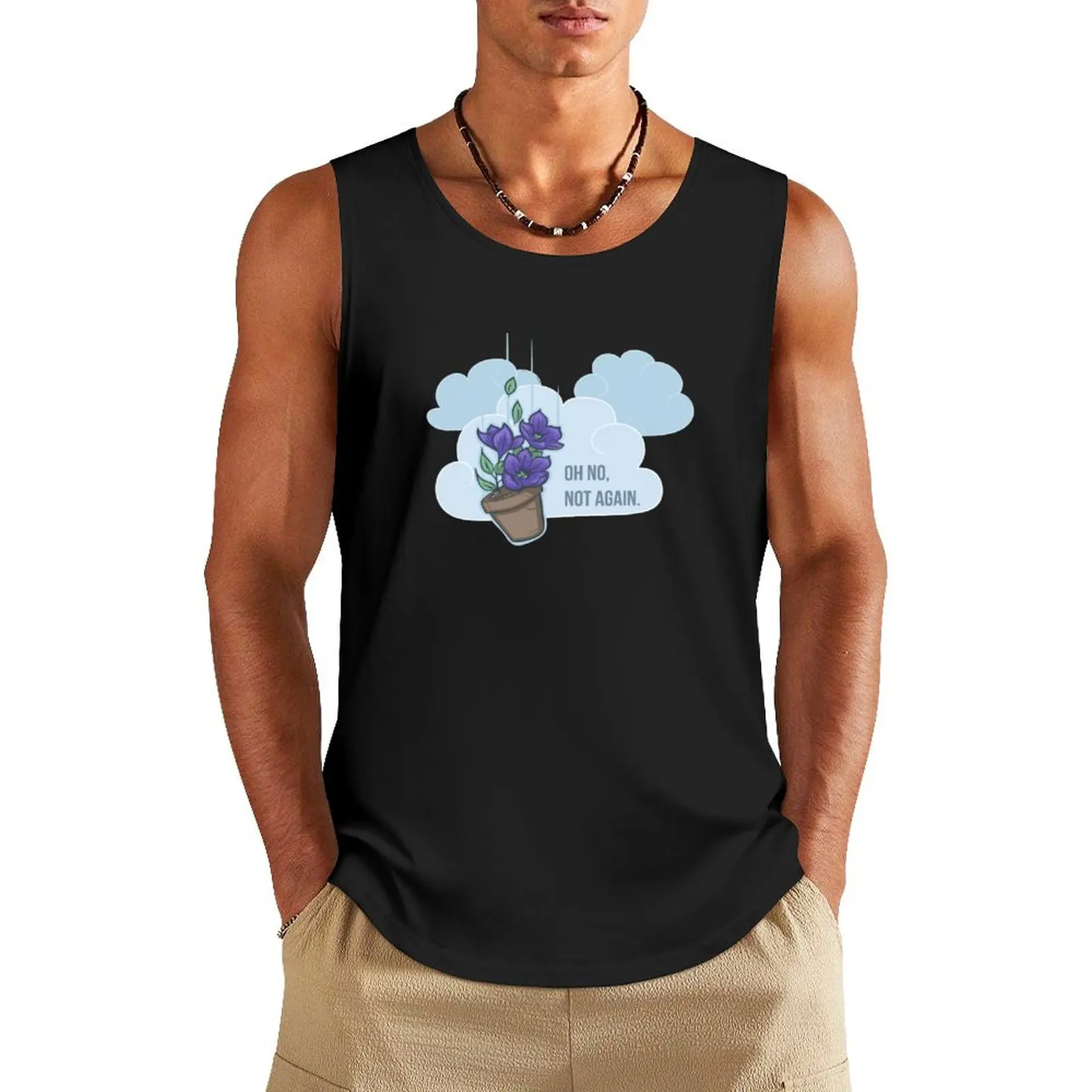 

Falling Bowl of Petunias Tank Top sleeveless shirts T-shirt man t shirt gym Men's singlets
