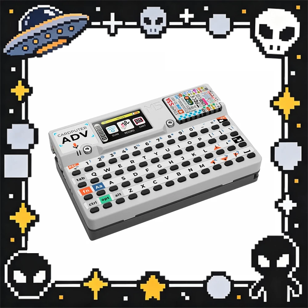 M5Stack Cardputer Adv Programmable Card Computer 6-Axis Attitude Sensor ES8311 Audio Decoding Chip Mini Development Board Gifts