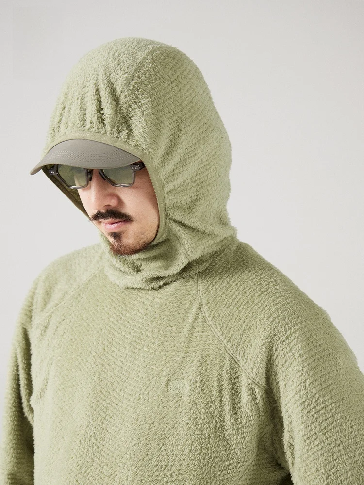 

NothommeBLUE Lightweight Outdoor Men's Hoodie Long Sve Cotton Fce Polyester Fiber Spring Autumn Loose Fit Hooded Sweats...