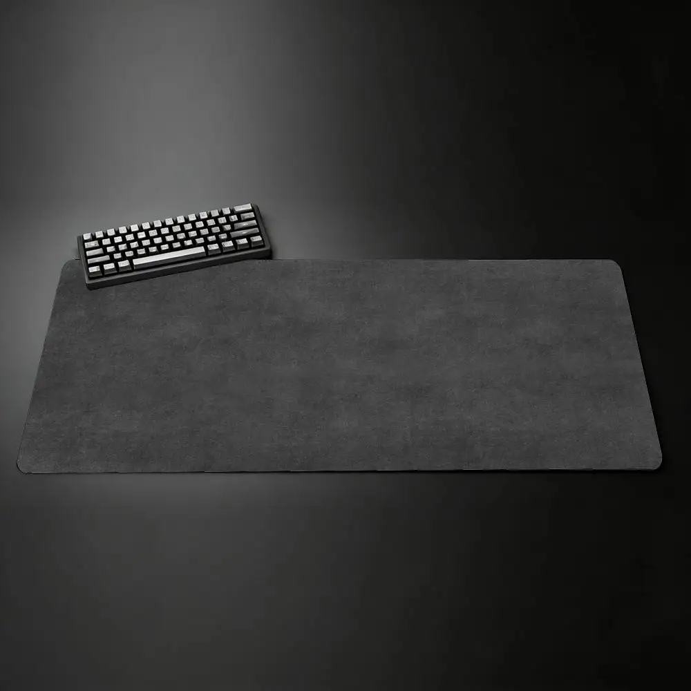 Dark Grey Vintage Stone Texture Large Mouse Pad XXL Minimalist Abstract Desk Mat Rubber Anti-Slip Computer Keyboard Gamer Mat