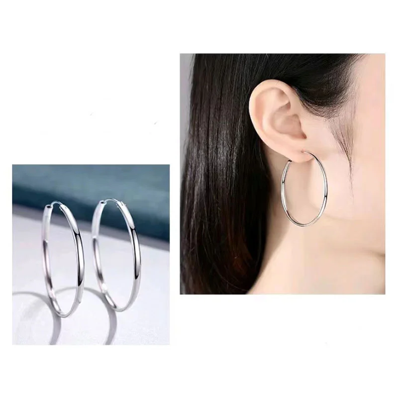 316L Edelstahl 3-6CM Schneidbare Creolen für Damen, modisch, gelbgoldfarben, Ohrringe und Ringe, Schmuckgeschenke – Detail 11