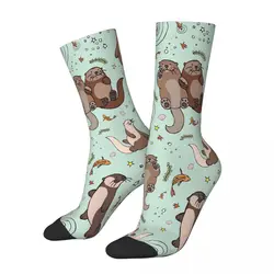 Calcetines de nutrias marinas para hombre y mujer, medias de primavera, Hip Hop