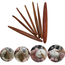 Pottery Color Sculpture Knife Hand-made Clay Tool Set Red Precious Wood Tool Clay Plastic Knife