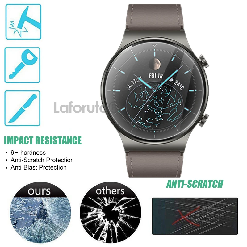 Tempered Glass For Huawei Watch GT 2 Pro Protective Glass For huawei GT2Pro Porsche Screen Protector Film Smartwatch Accessories