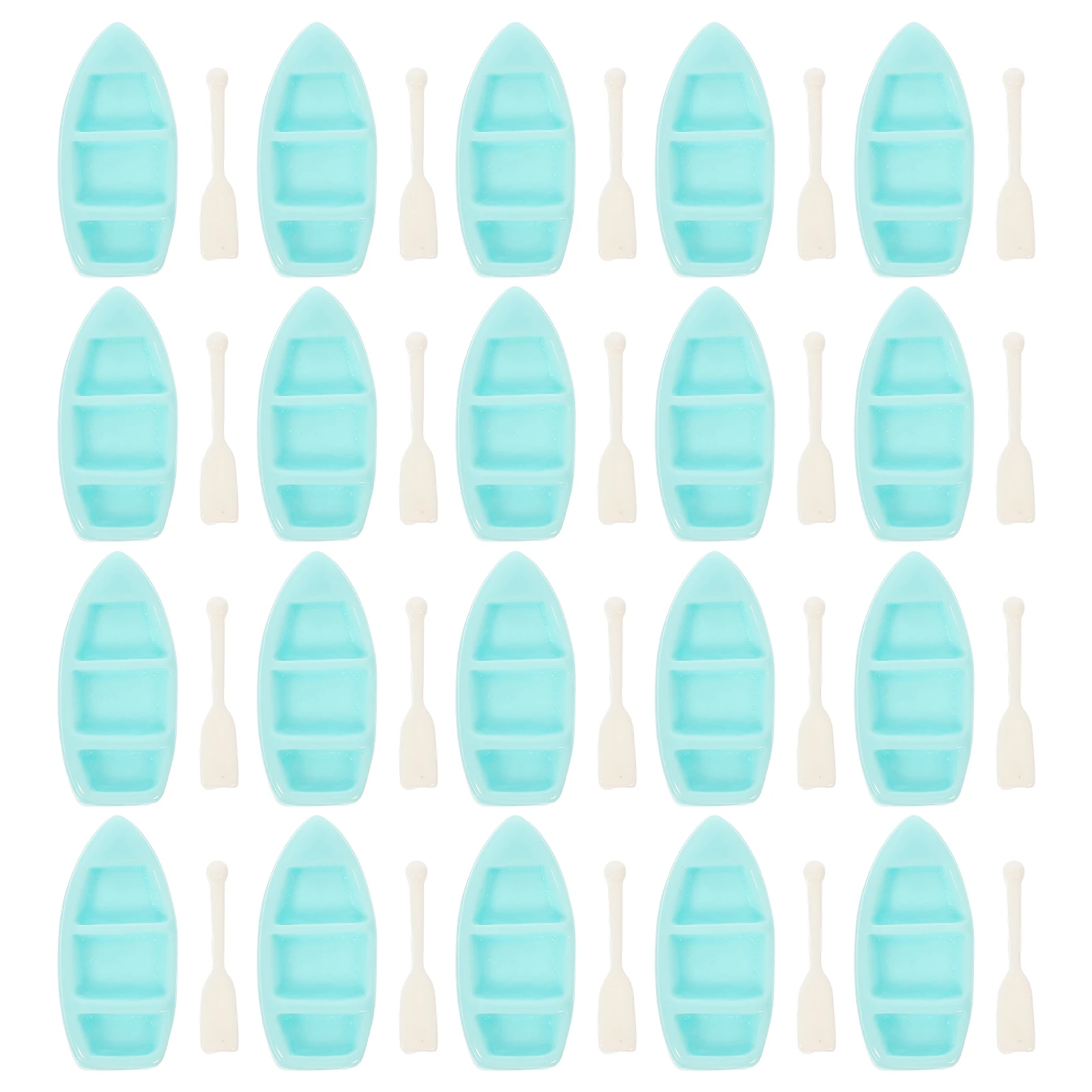 20 set ornamenti per barche in resina toppers per torta a tema accessori da spiaggia figurine decorazione a tema canottaggio casa