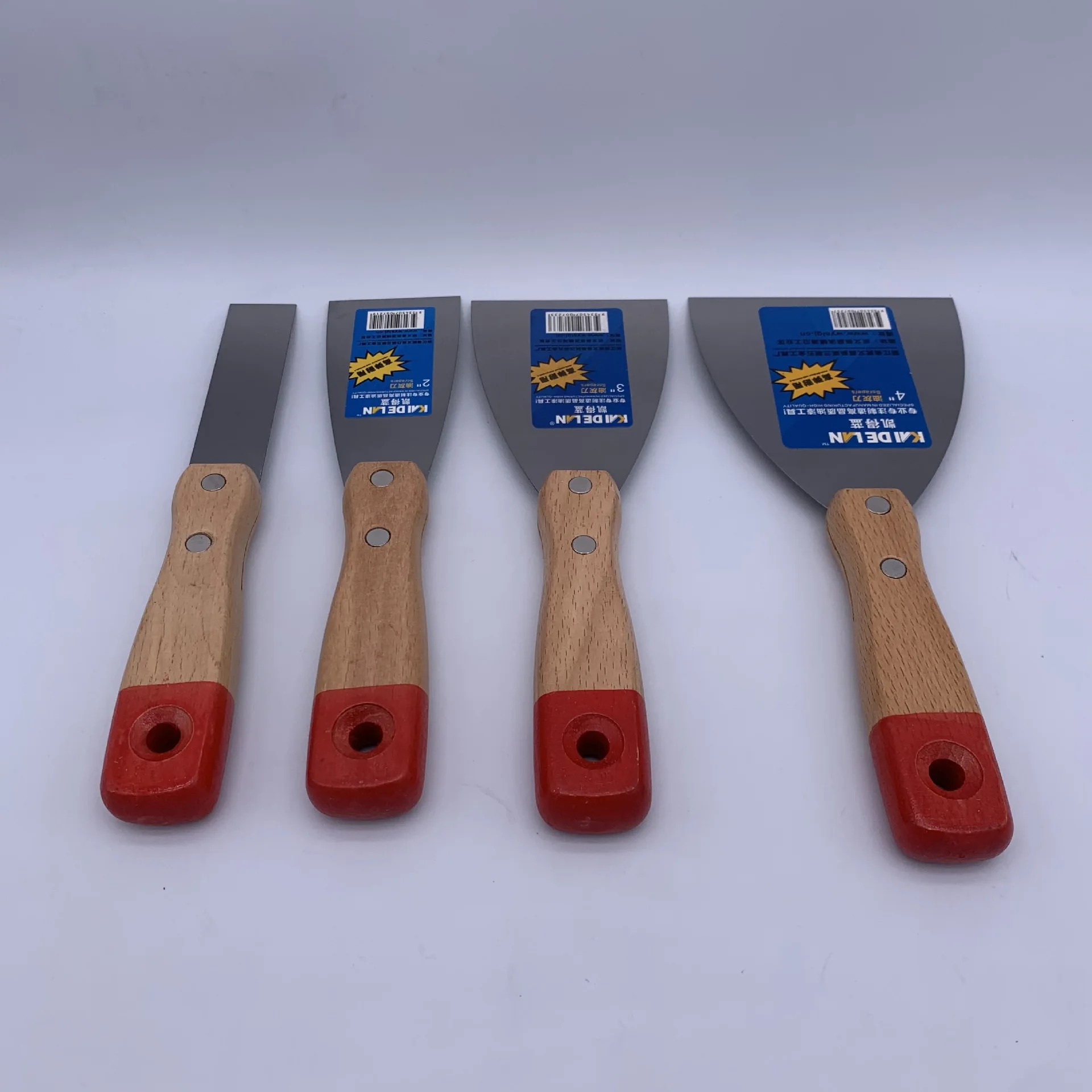 

Versatile Stainless Steel Putty Knife with Wooden Handle for Cleaning and Scraping ferramentas para drywall
