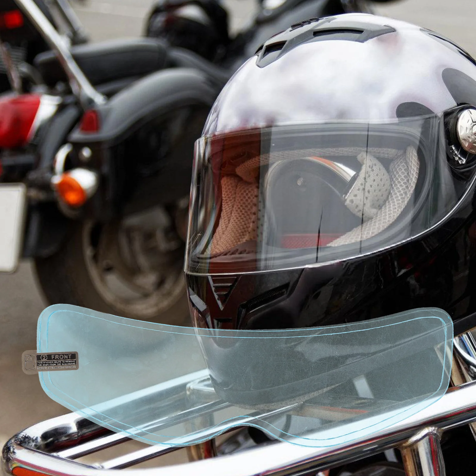 

Rain for Motorcycle Riding Clear Anti Rain Sticker Lens Film Universal Fitment Lens Film for Cyclist