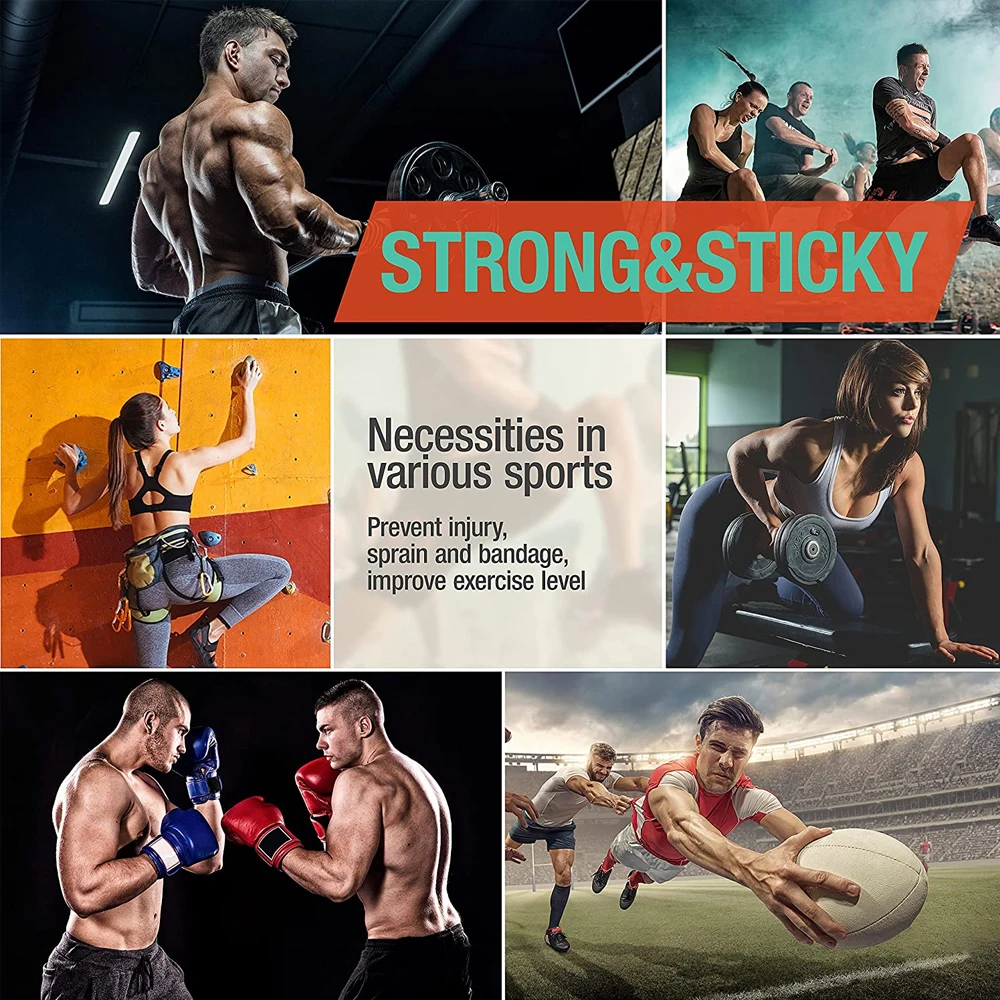 

1 Roll White Athletic Finger Tape - No Residue, Easy Tear for Rock Climbing, Jiu-Jitsu & Weightlifting - Strong Grip Support